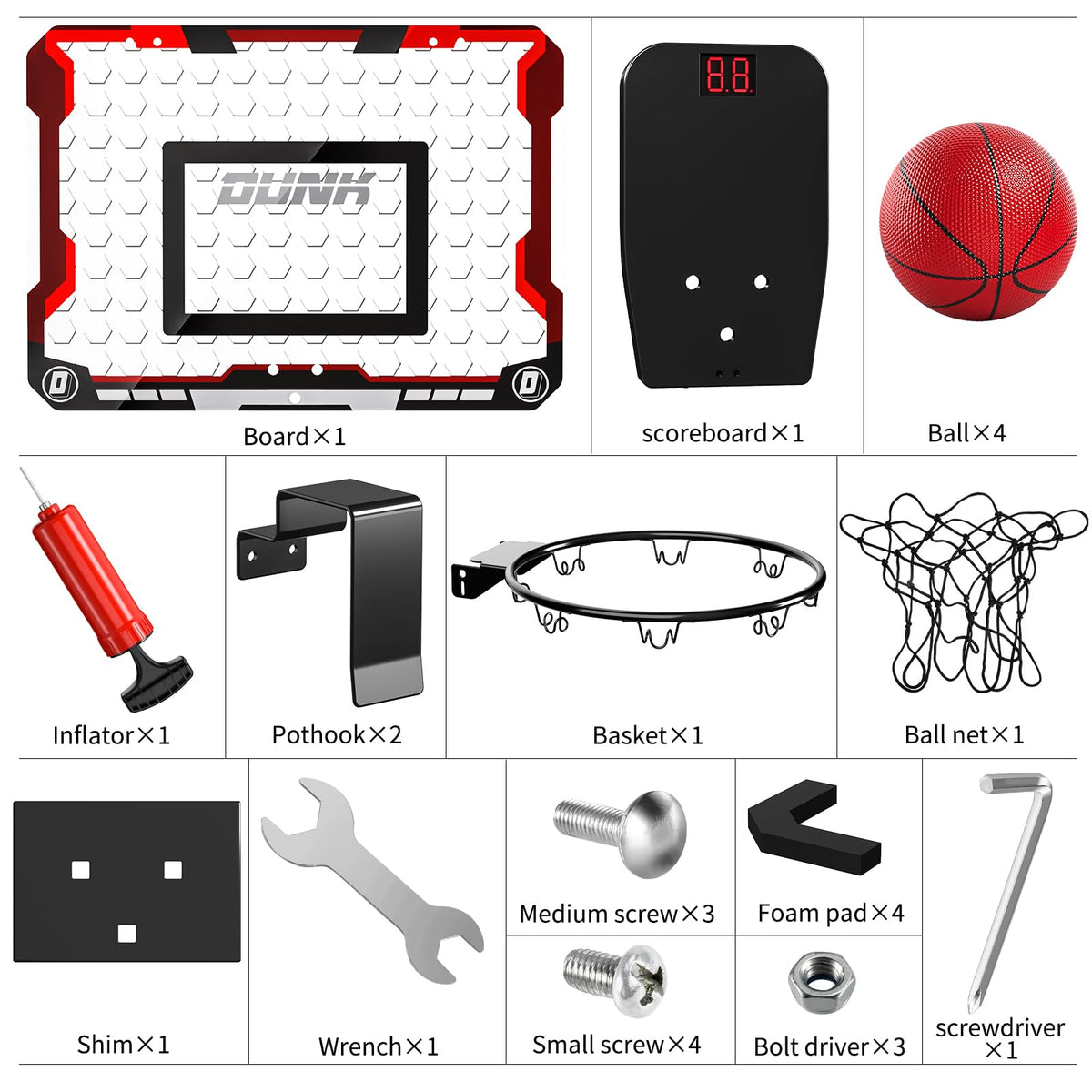 TEMI mini balls and pump included for immediate play.