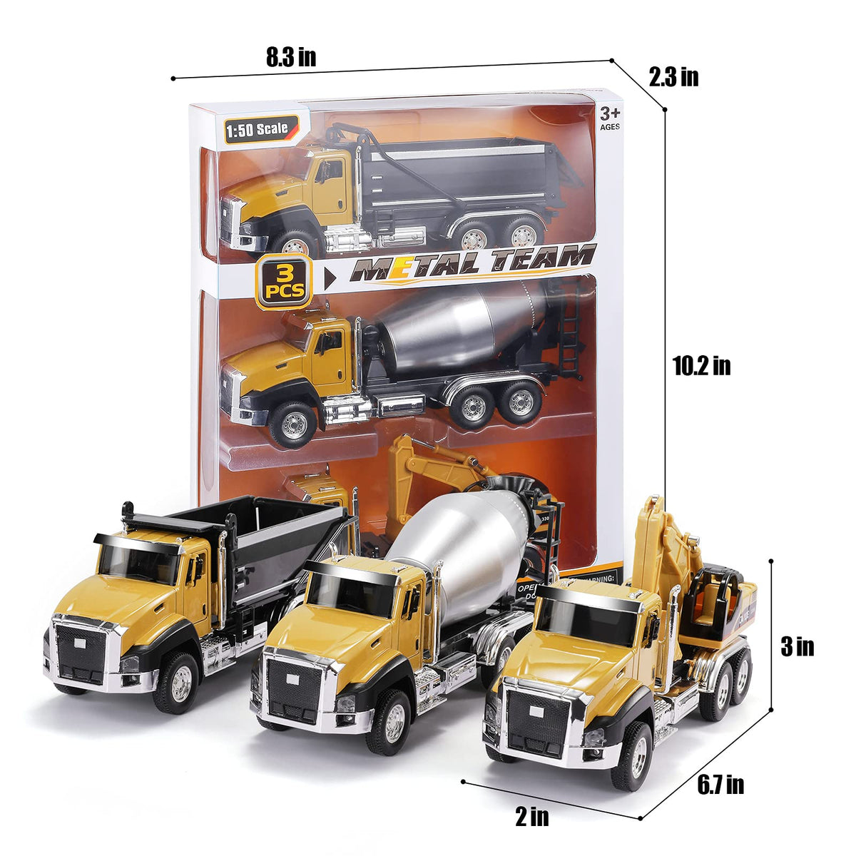 TEMI Digger side view with movable parts for interactive pretend construction.
