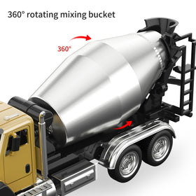 TEMI Dump Truck front view with sturdy wheels for smooth rolling.