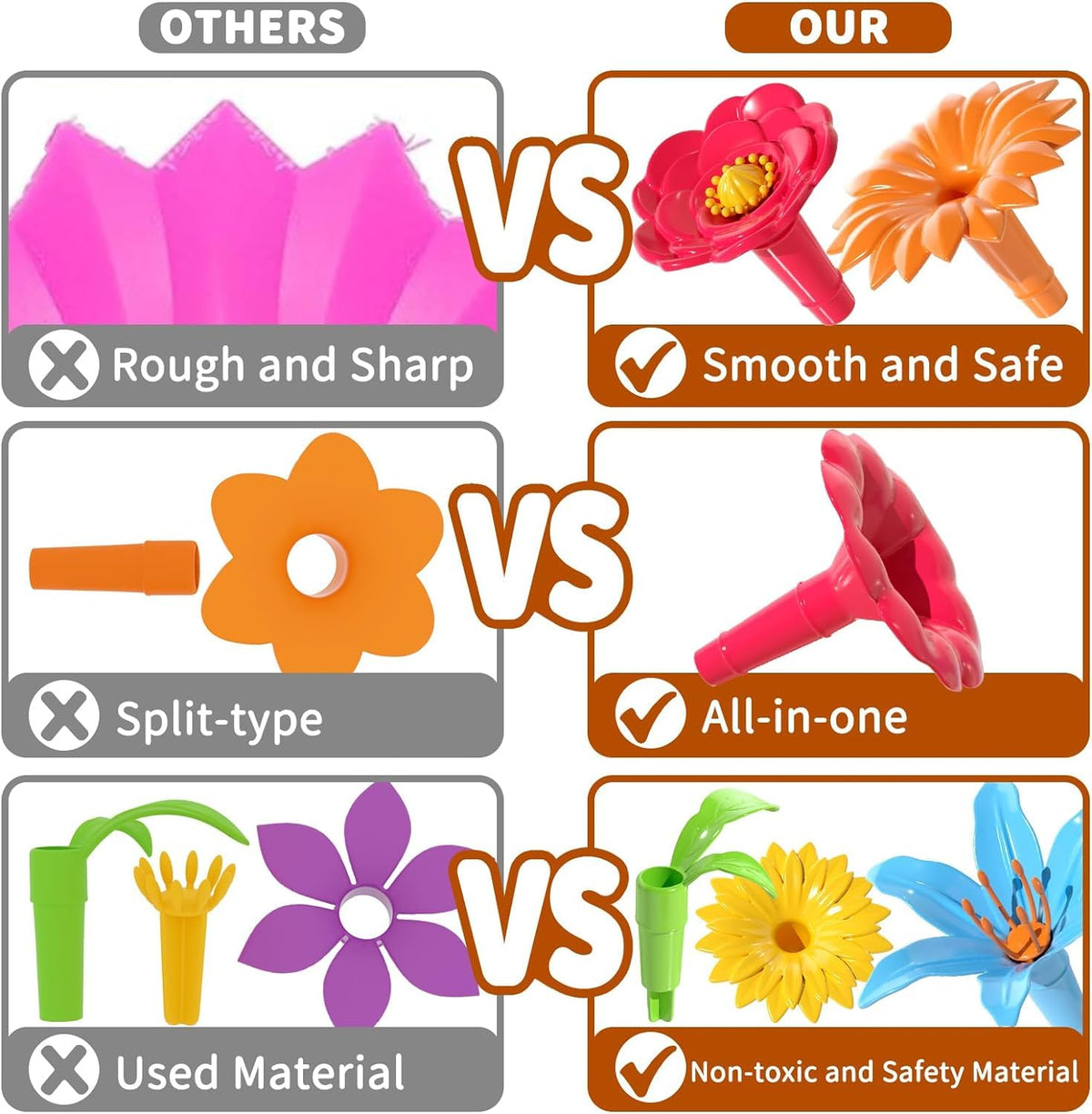 TEMI eco-friendly non-toxic materials ensure safe, worry-free play