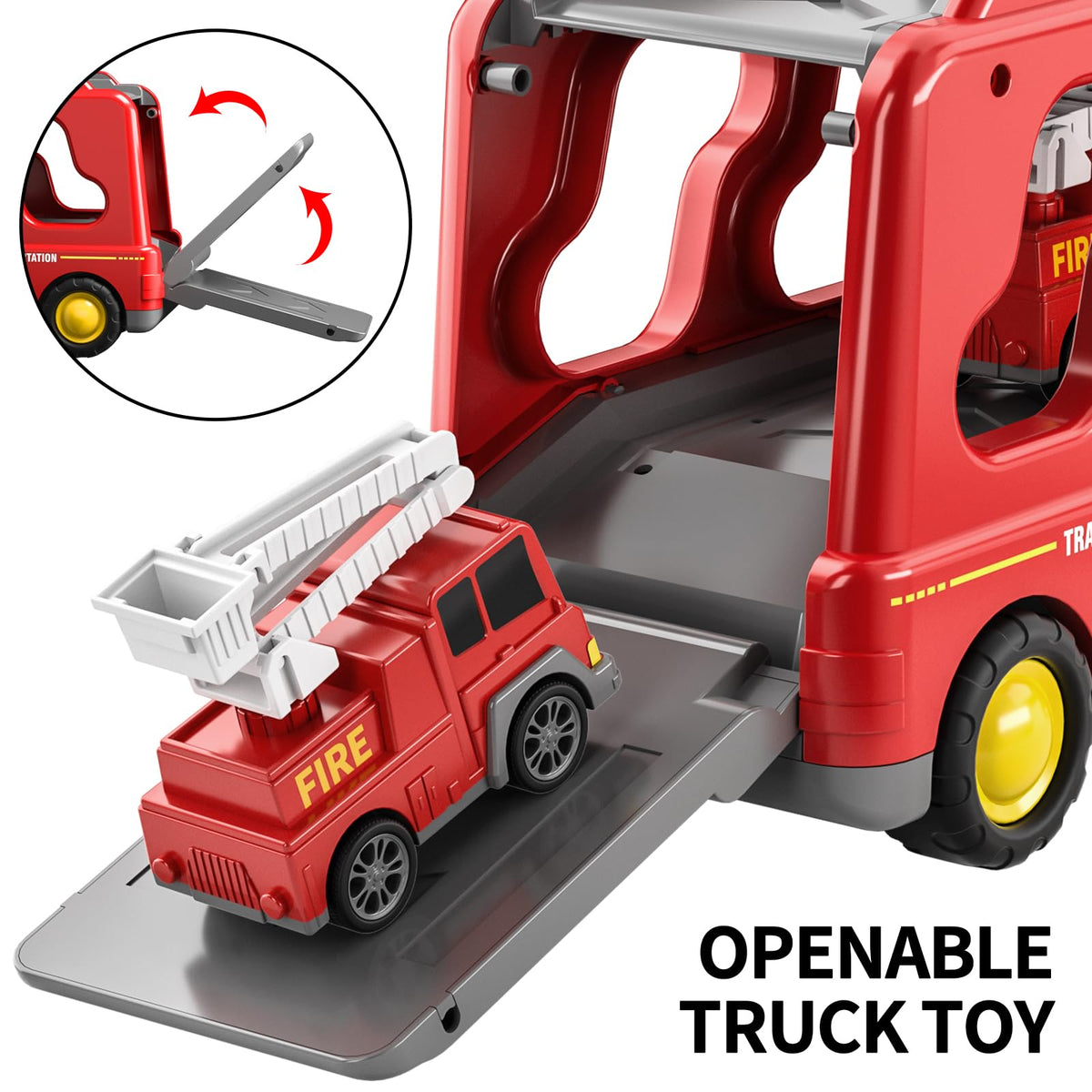 TEMI Fire Trucks indoor and outdoor use designed for versatile play