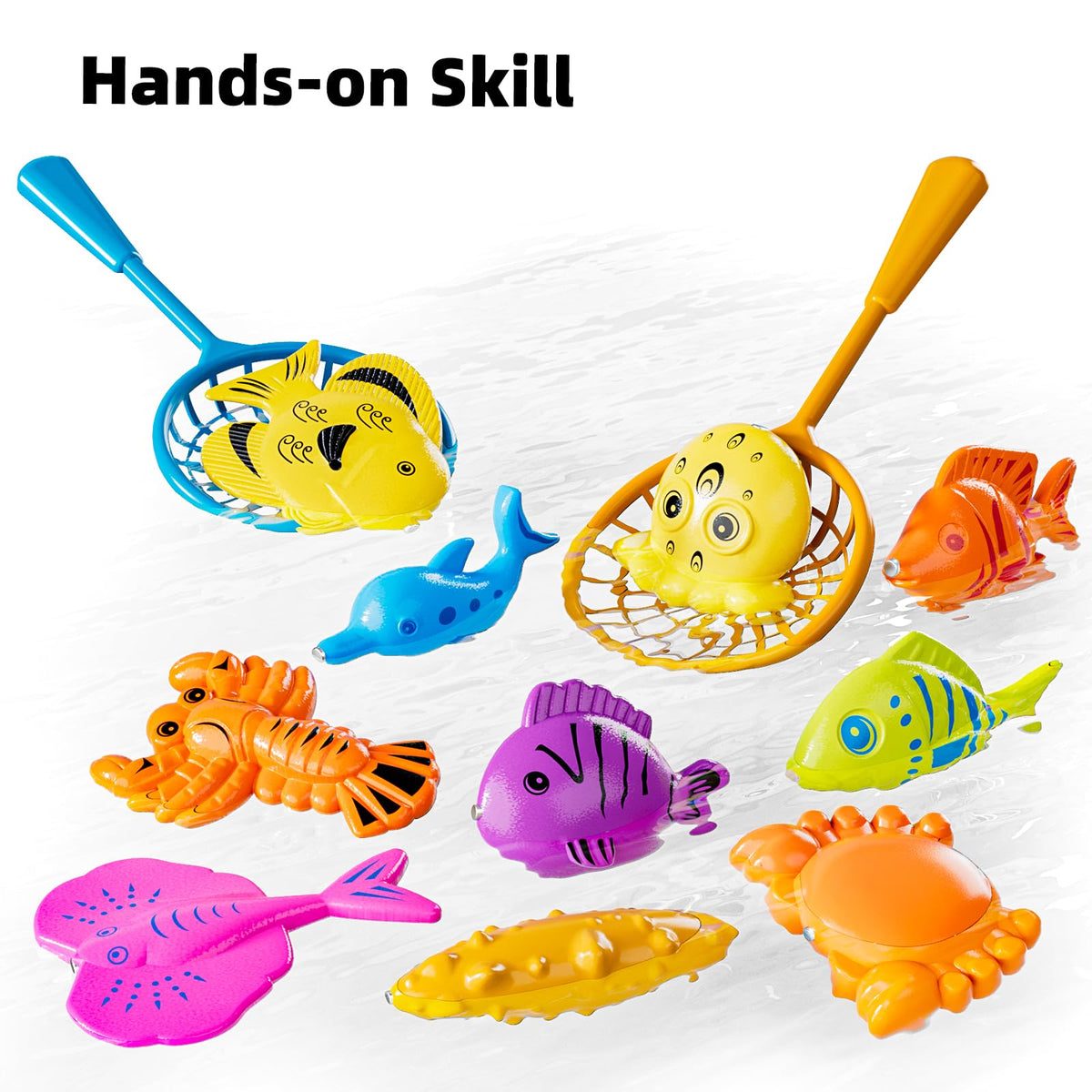TEMI bath-time play invites family fun and imaginative water adventures.