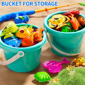 TEMI fish models introduce variety and color for curiosity during play.