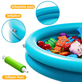 TEMI inflator speeds setup for quick, ready-to-float play surfaces.