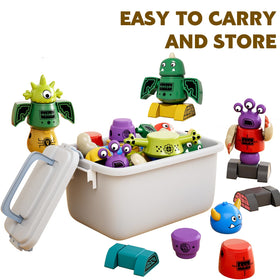TEMI magnet little dragon monster showcases portable, on-the-go play