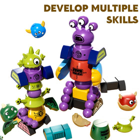 TEMI magnet monster three-eyed model shows versatile play patterns