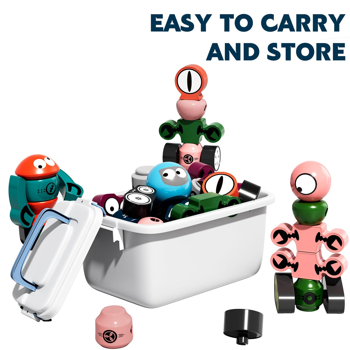 TEMI Magnets travel-ready setup lets kids play anywhere and stay organized.