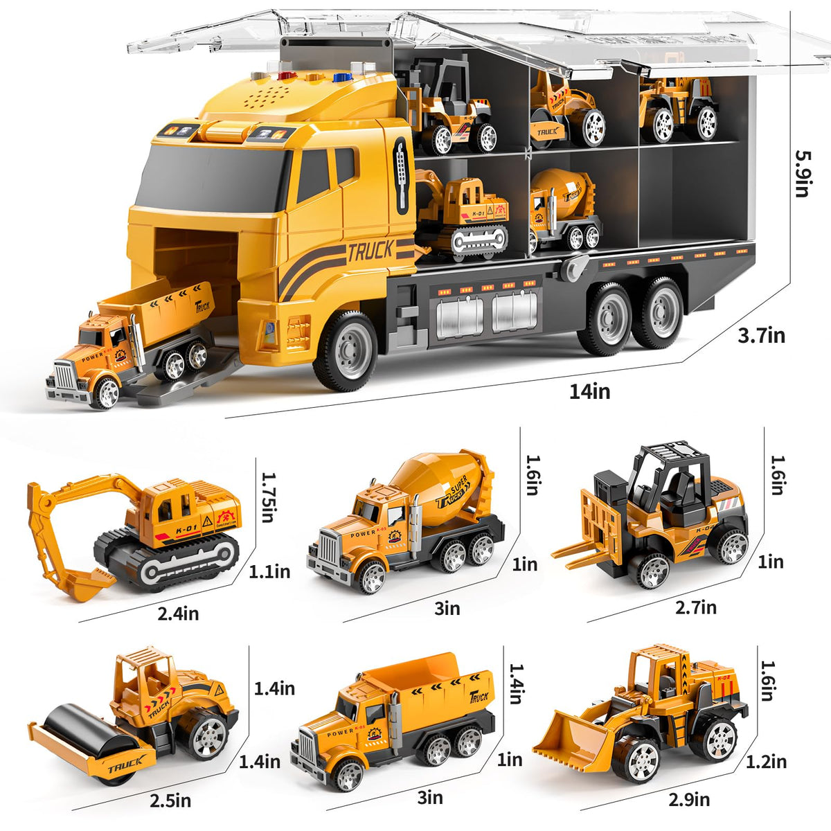 TEMI multi-function transport cars enable varied play scenarios and easy storage