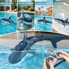 TEMI RC shark toy 1:18 scale design shows realistic size and detail