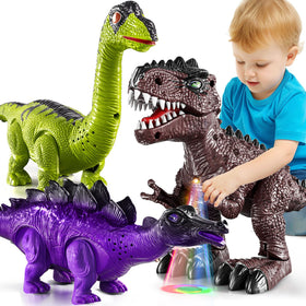 TEMI T-Rex walking dino moves with lifelike action for immersive pretend play.