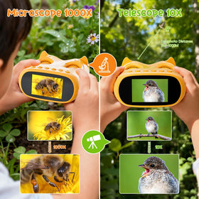 Capture photos and videos with one-click recording for science moments.