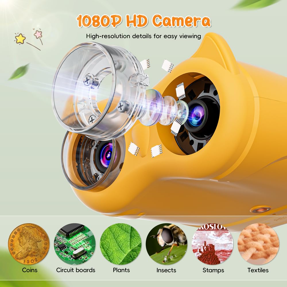 Temodu 2-in-1 kids microscope telescope offers distant-view quality for nature exploration.