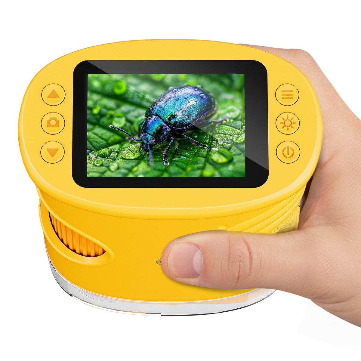 Temodu Kids Microscope 2.0 screen view for real-time magnified observations.