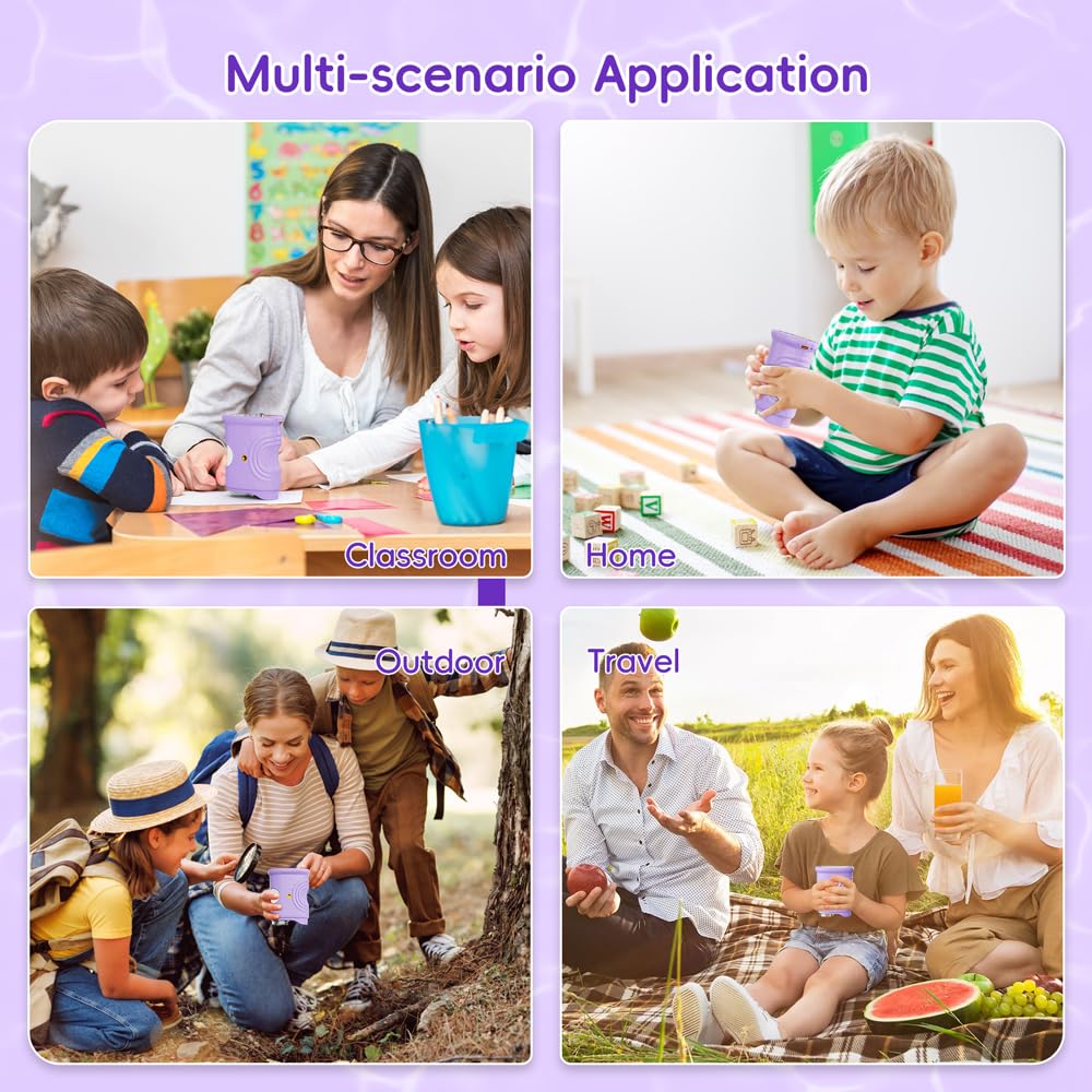 Temodu Kids Microscope lanyard keeps it accessible during outdoor explorations.