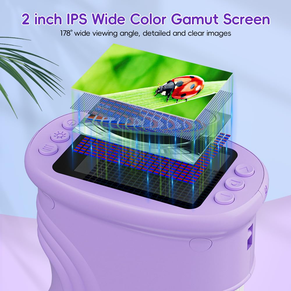 Temodu Kids Microscope pocket portable design enables learning on the go.