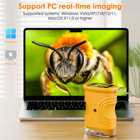 Temodu LED illumination with 8 lights for bright, clear viewing.