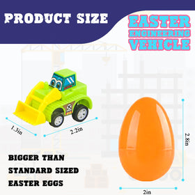 Brightly colored TEMOGU egg revealing a tiny pull-back car for storytelling and pretend races