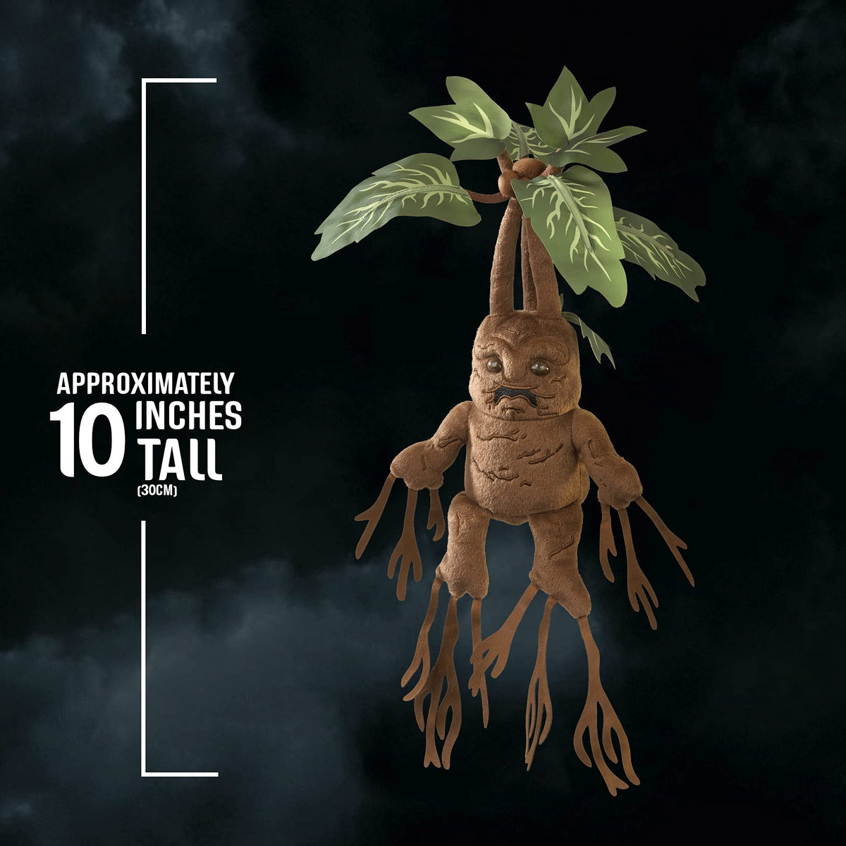 10-inch Mandrake plush, ideal desk companion.