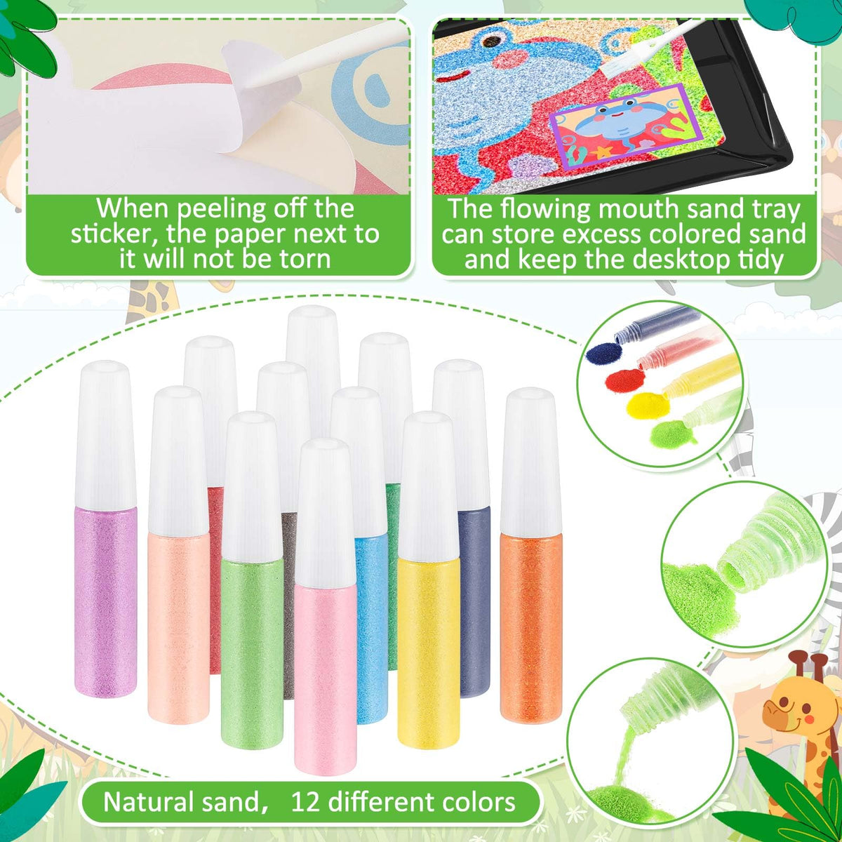 Tenceur painting tray and brushes designed to minimize mess during play.