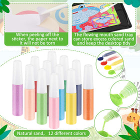 Tenceur painting tray and brushes designed to minimize mess during play.