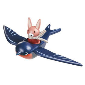 Bunny character on Swifty Bird wearing a scarf for role-play