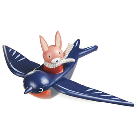 Tender Leaf Swifty Bird hand-painted finish with bright, non-toxic colors