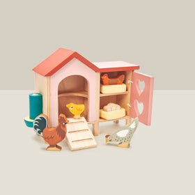 Tender Leaf Toys feeding trough close-up highlighting care routines