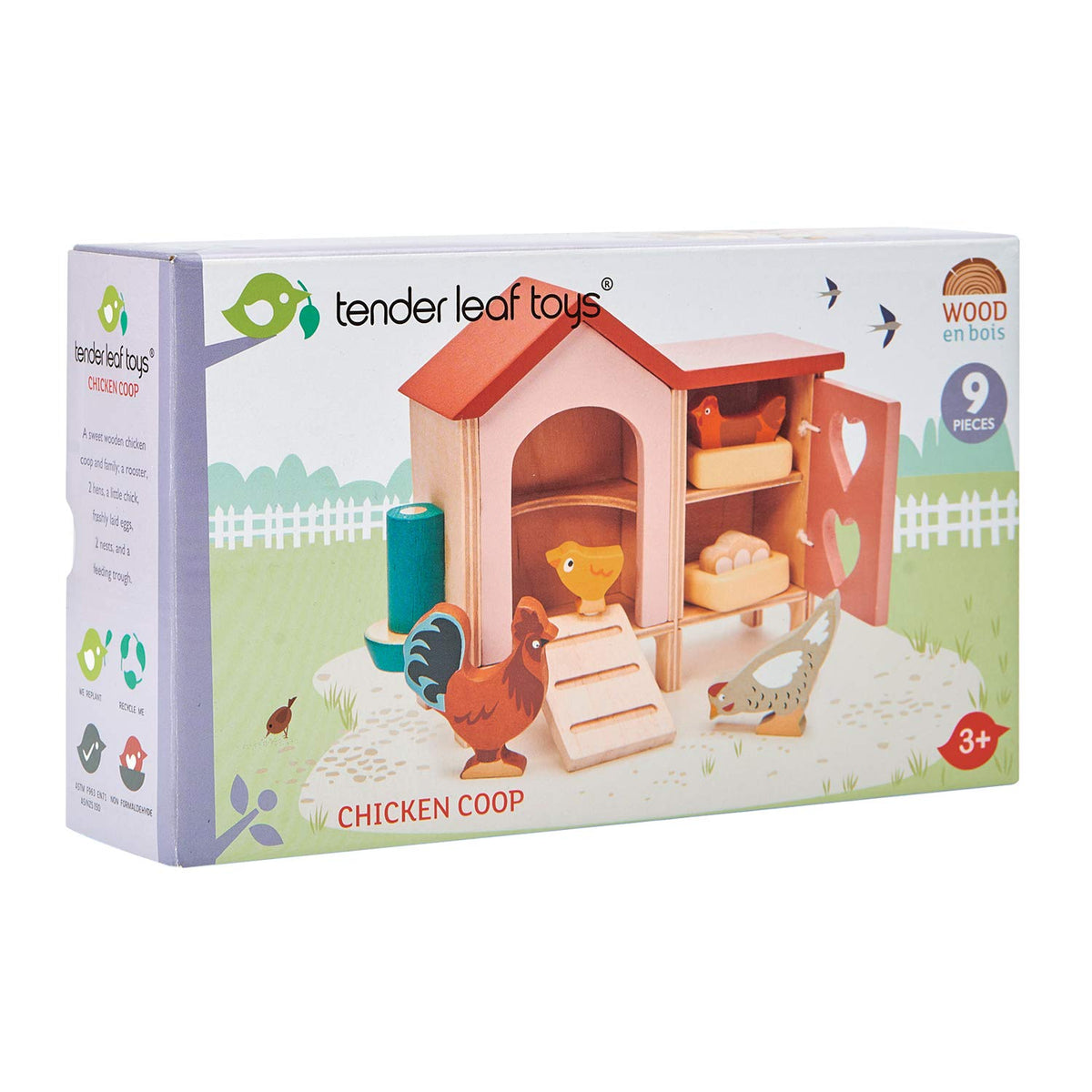 Tender Leaf Toys chicken coop ramp showing easy access for play