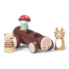 Tender Leaf Toys Timber Taxi characters Fungi Robbie Woody removable for interactive play