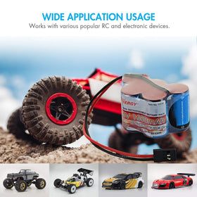 Tenergy compact 50x30x30mm battery fits small RC models.