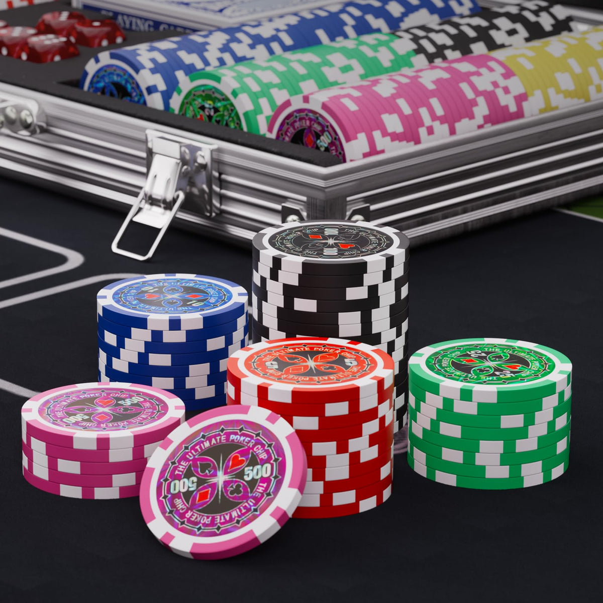 TENETMAN betting buttons set for clear bet markers on the table.