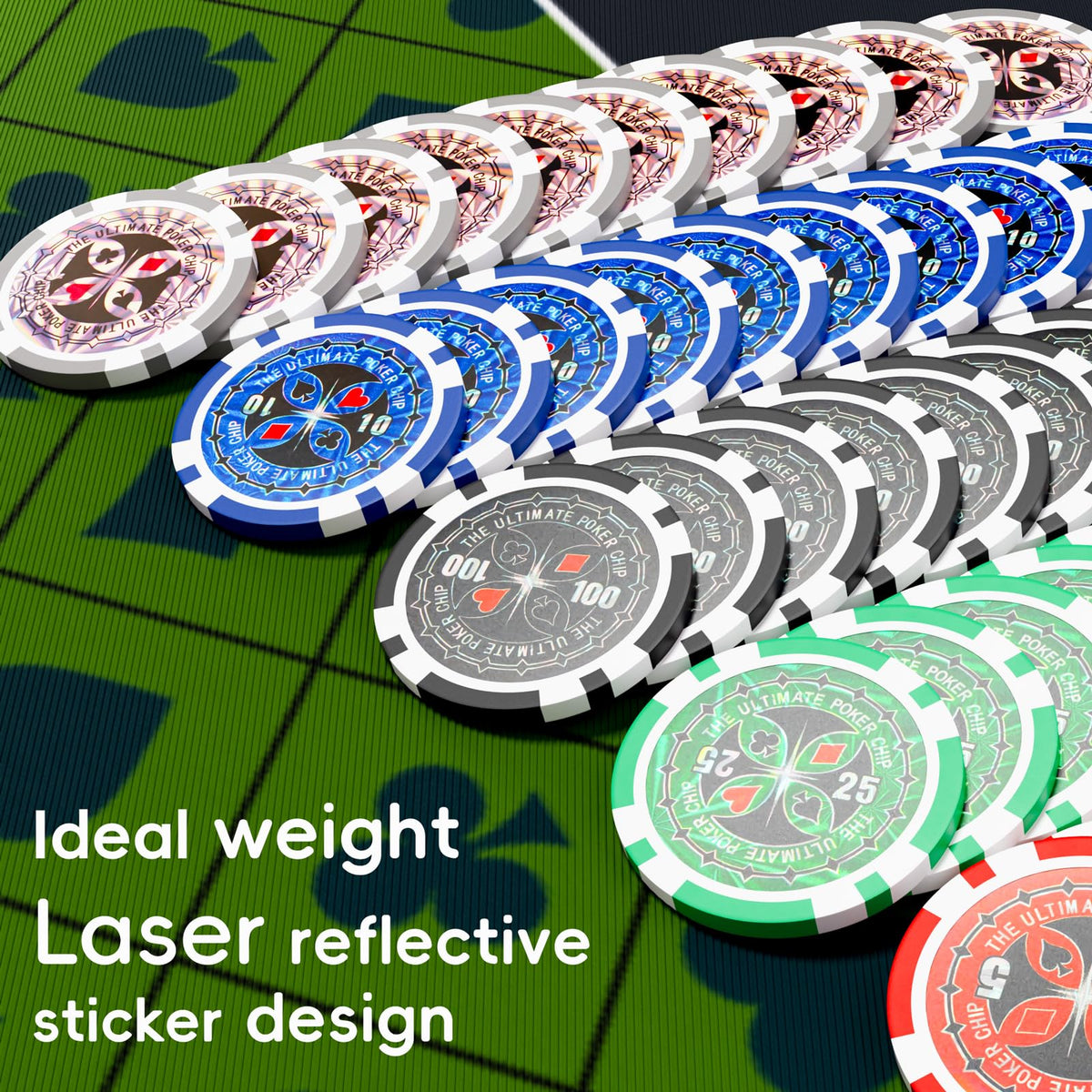 TENETMAN robust poker chips feel substantial for confident play