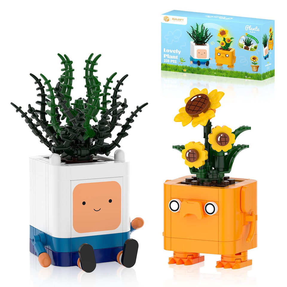 Tenhorses Happy Plants two plant characters calm desk decor for home offices.
