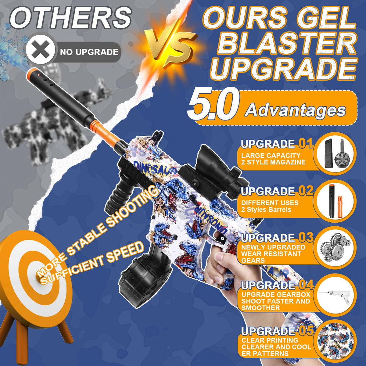 TENTAM Gel Blaster demonstrates 80ft range in outdoor setting