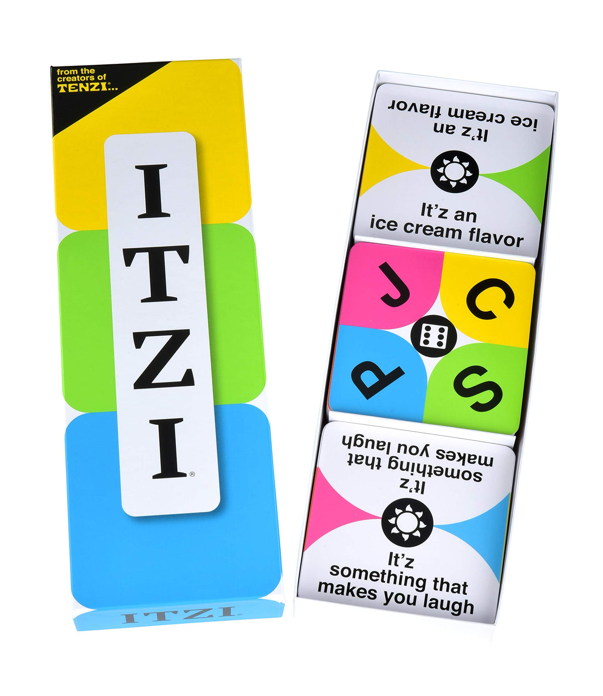 TENZI ITZI setup with rules for easy family play