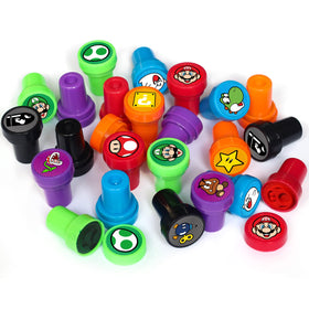TEOY stampers ideal for Mario birthday parties and goody bags