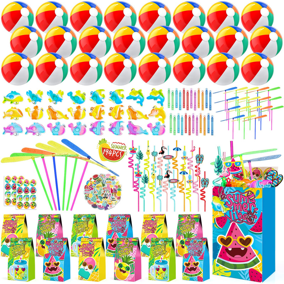 Tepsmigo beach balls add color to pool party fun and sunny days.