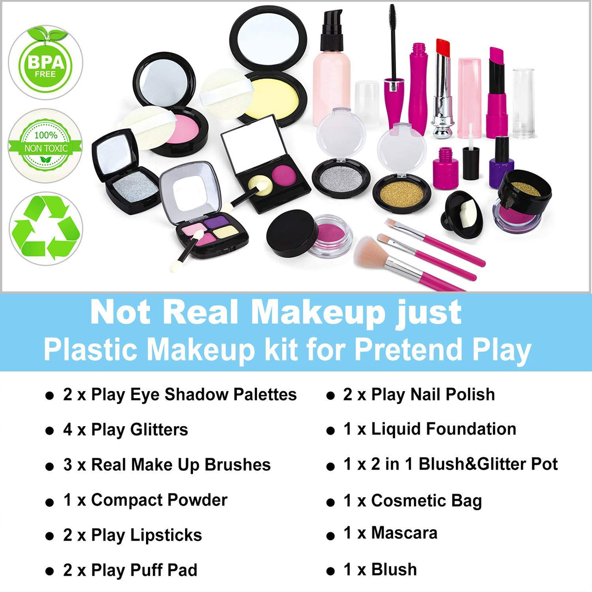 Tepsmigo compact-powders keep pretend kit neat and organized.