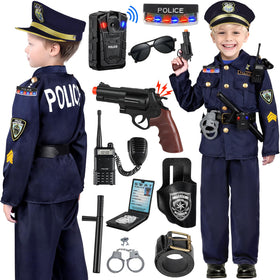 Tepsmigo police costume hat, durable headwear for long-lasting imaginative play