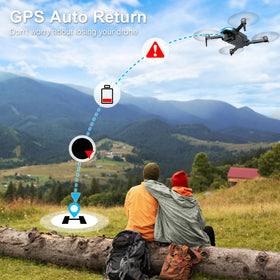 Tercaso drone GPS auto-return keeps it safe on return