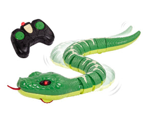 Terra by Battat Emerald Tree Boa remote-control toy with green scales for immersive play.