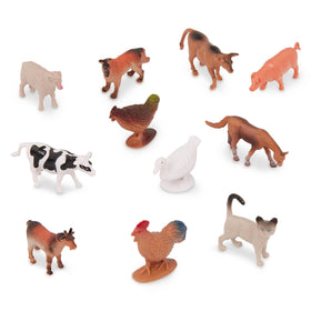 Terra by Battat chicken figurine adds barnyard detail to playsets.