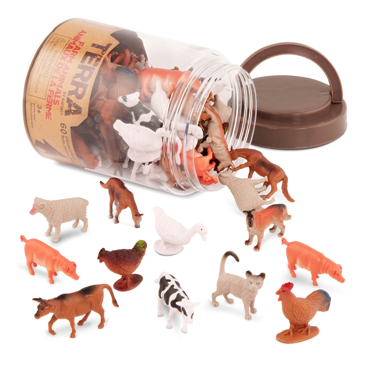 Terra by Battat cow figurine for imaginative farm play and storytelling.
