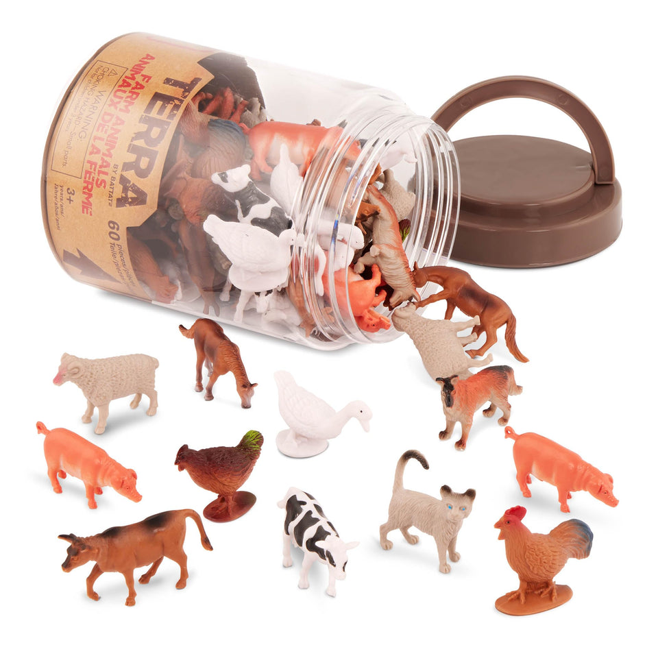 Terra by Battat cow figurine for imaginative farm play and storytelling.