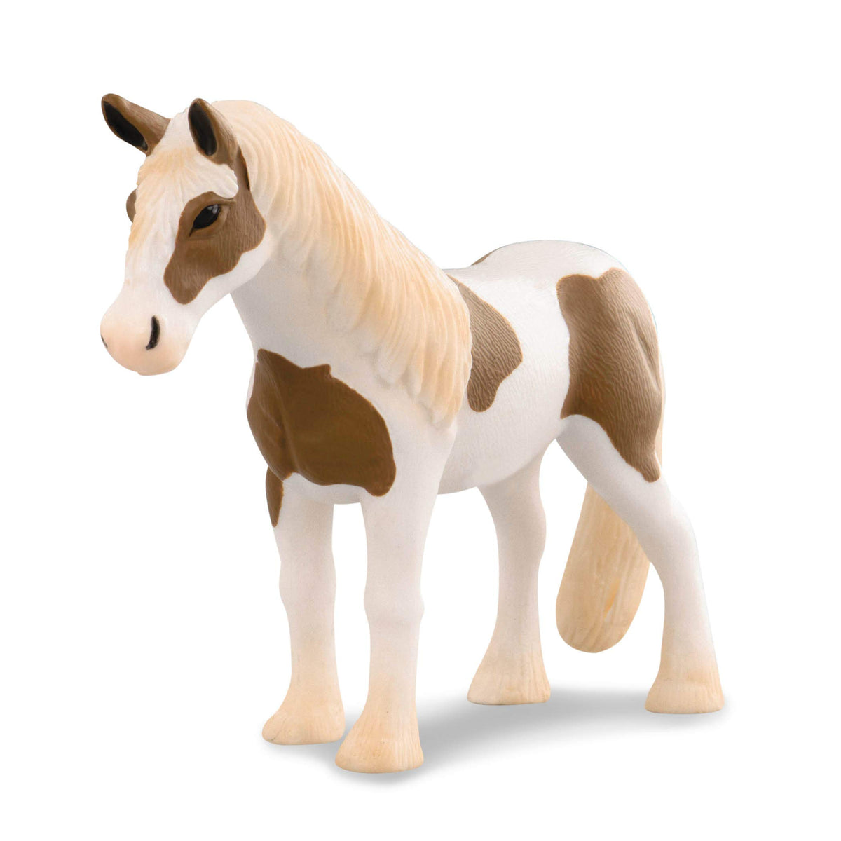 Terra by Battat closeup of horse figurines highlighting details.
