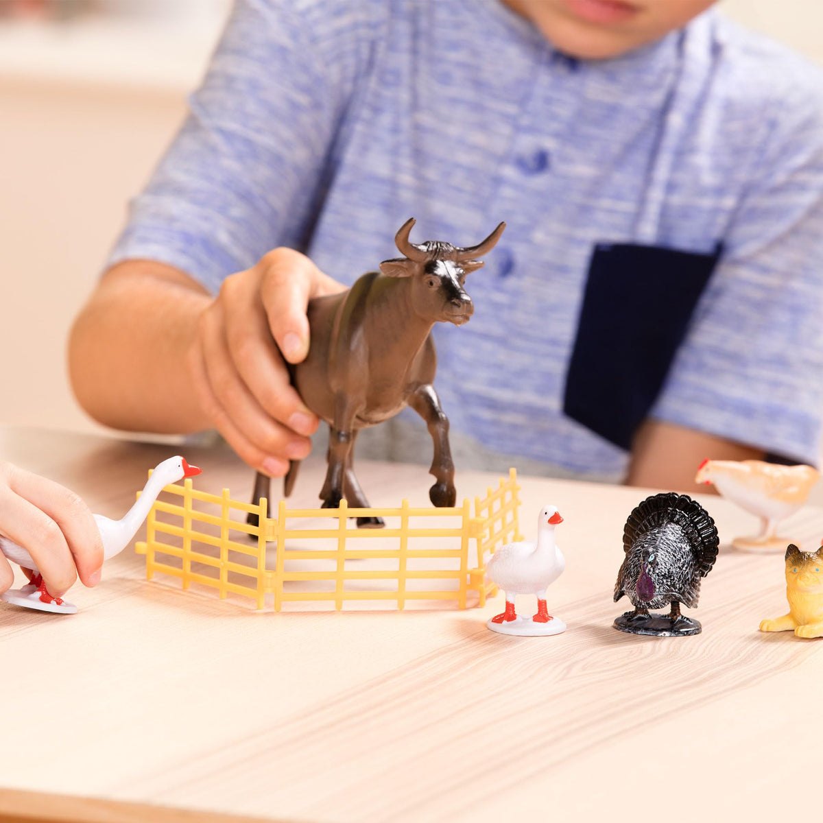 Terra by Battat durable animal figures support early learning about farm life.