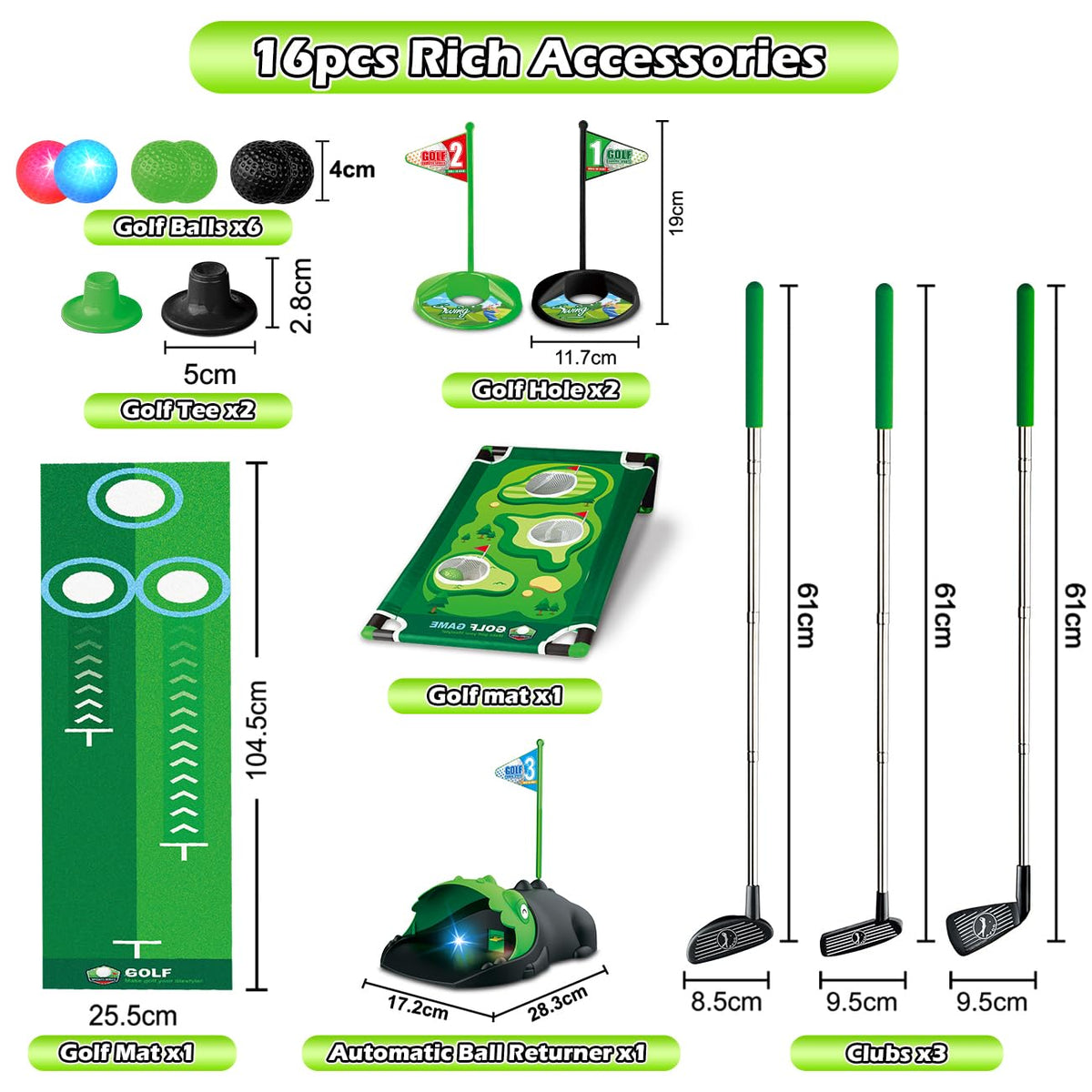 Terramus 17-piece set includes everything needed to start playing
