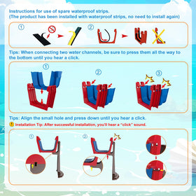 Thick ABS materials and bright colors ensure safe, durable summer fun.