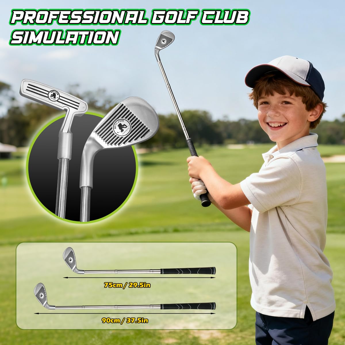 TERRAMUS adjustable toy clubs fit tall and short players