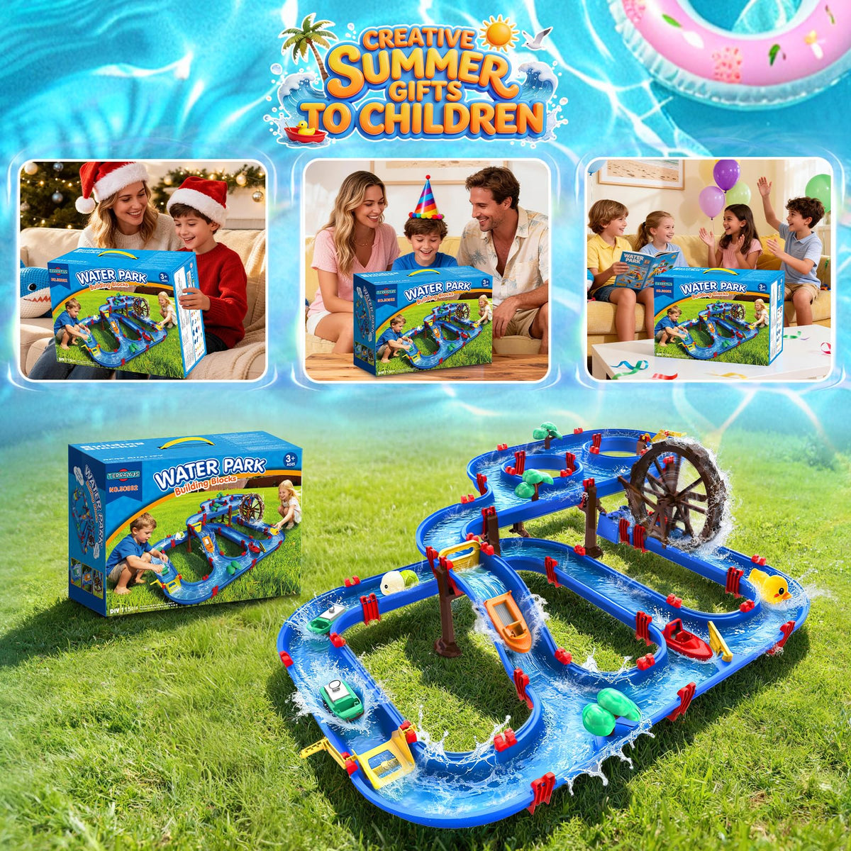 Backyard TERRAMUS setup ready for endless water play this summer.